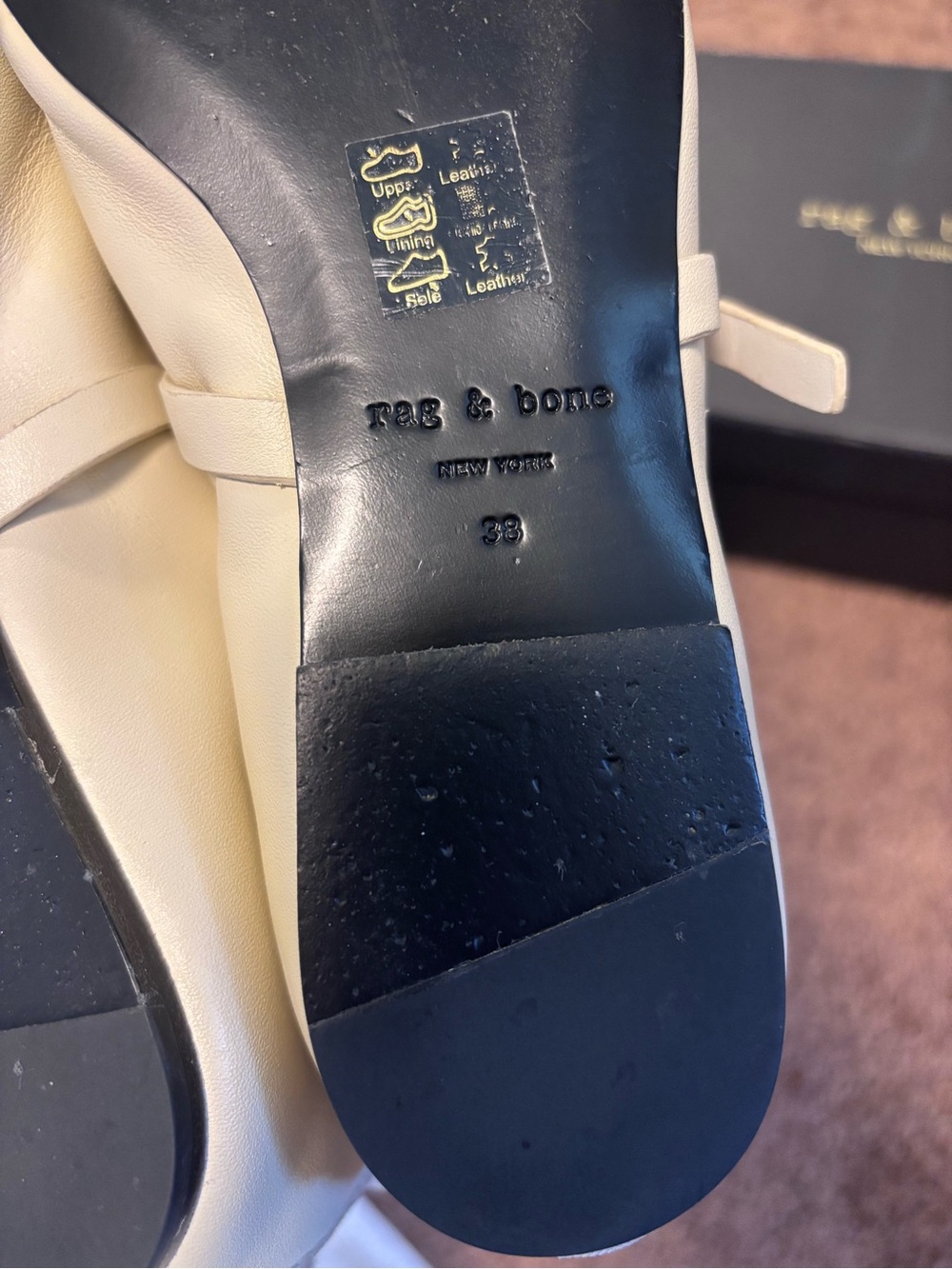 Rag & Bone Spire Mary Jane (Cream) Sz 8 - Picture 10 of 11
